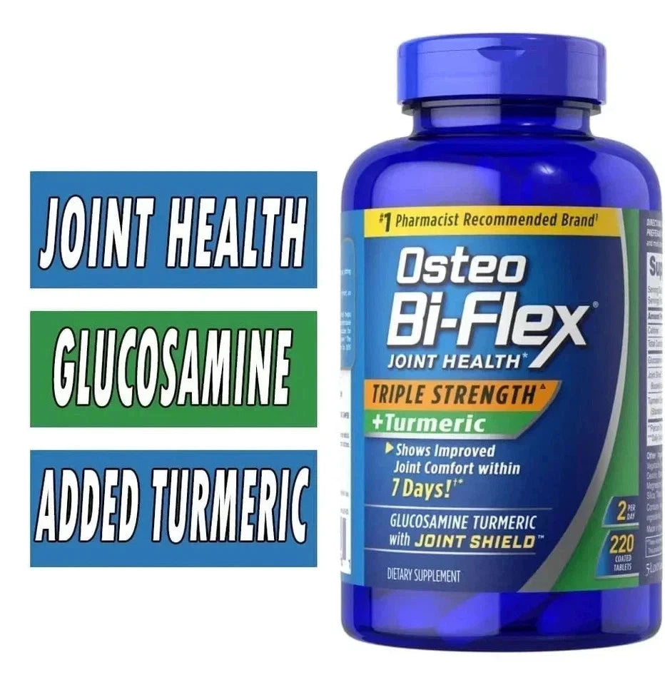 2 PACK Osteo Bi-Flex Joint Health, Triple Strength + Turmeric (220 Ct.) X 2= 440