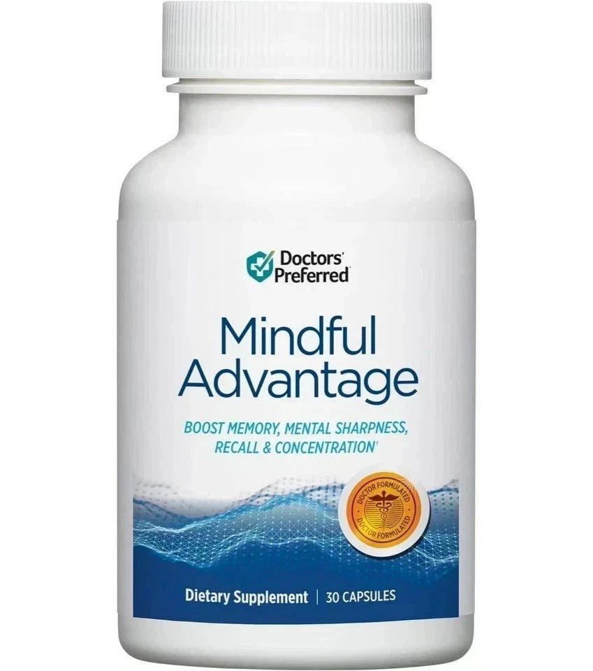 2 Pack Mindful Advantage Brain Memory Focus Supplement 30 Caps - Expiry 2028