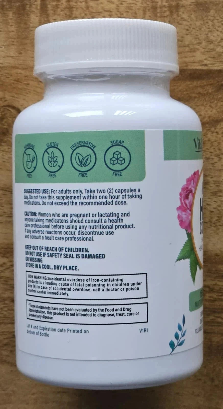 3 Pack Vital Hair Complex Hair Growth Vitamins for Women & Men Biotin