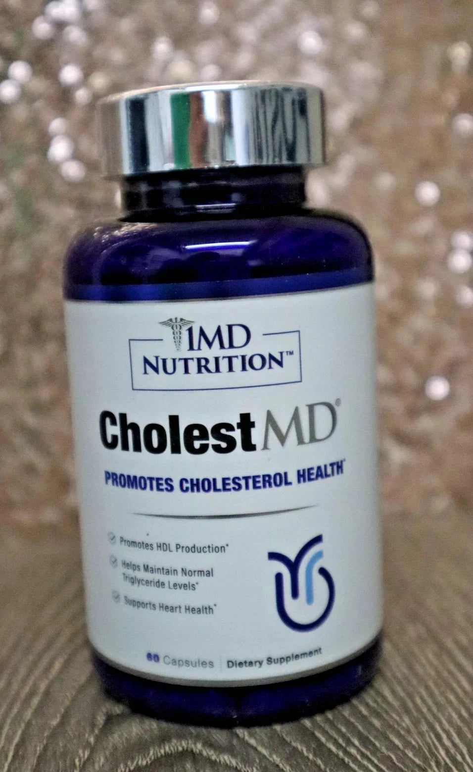 2 Pk 1MD CholestMD Promotes Cholesterol Health New Sealed 60 Capsules