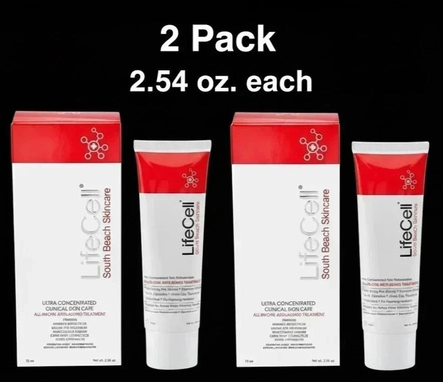 2 pack Updated Live-Cell South Beach Dermaceutical All In One Anti-Aging - 2